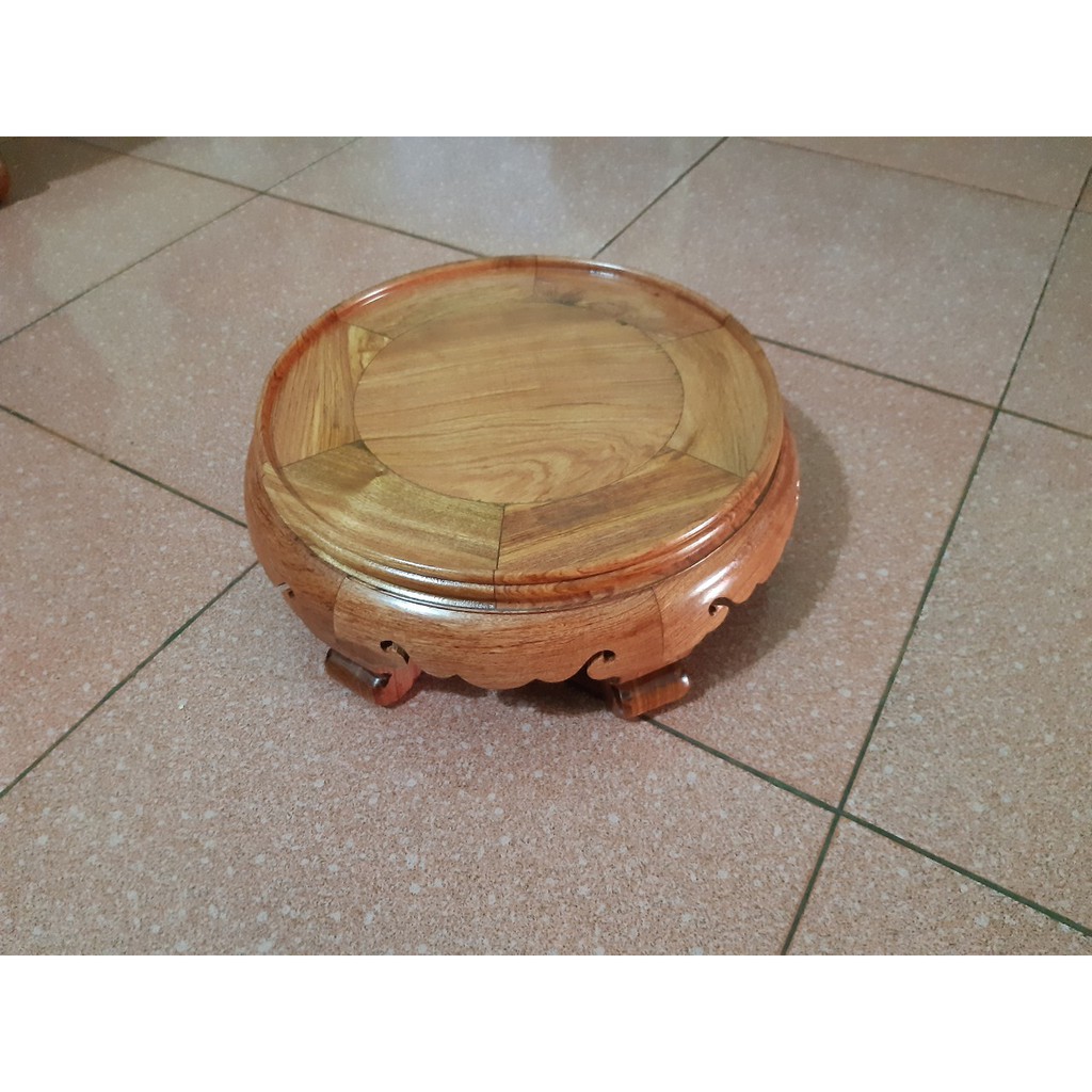 Chân đế kê bình đường kính 22 cm gỗ hương